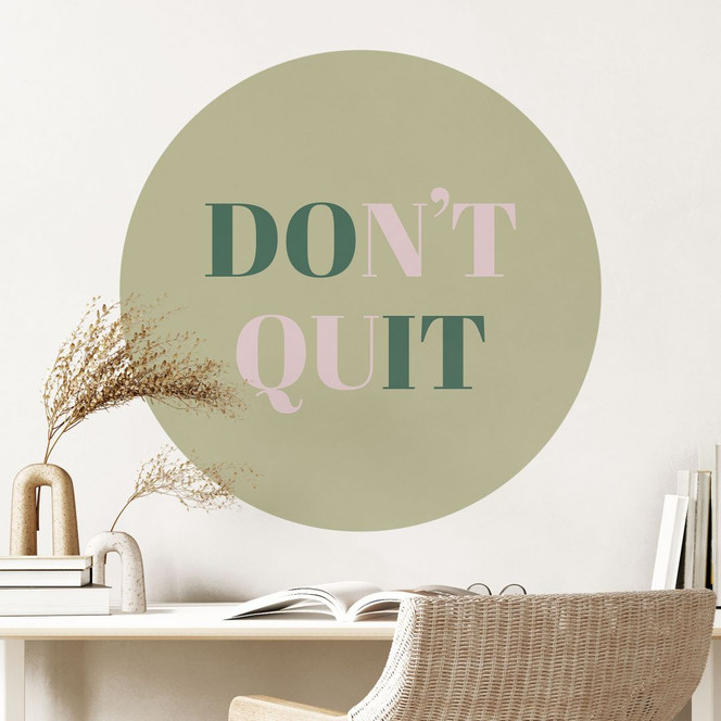 Wandtattoo Don't Quit Do it - Rund