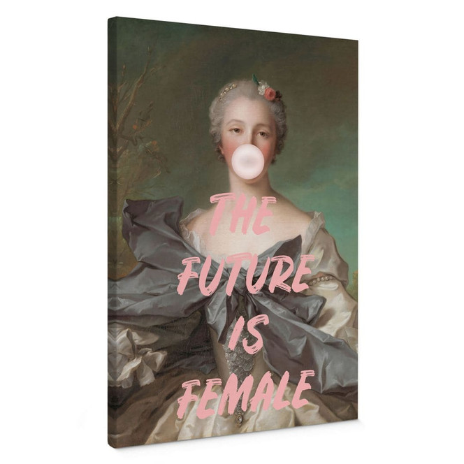 Leinwandbild Die Zukunft ist weiblich - Grace Digital Art