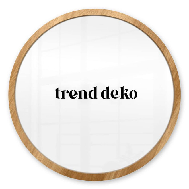 Bilderrahmen Holzoptik Natur - Rund