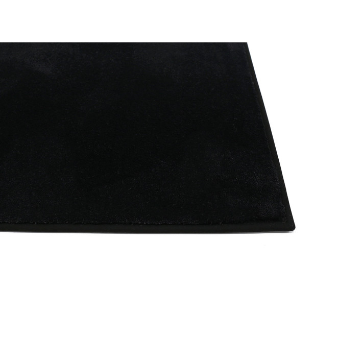 Cannes Paspelteppich Rechteck Wunschmass in Black Pitch