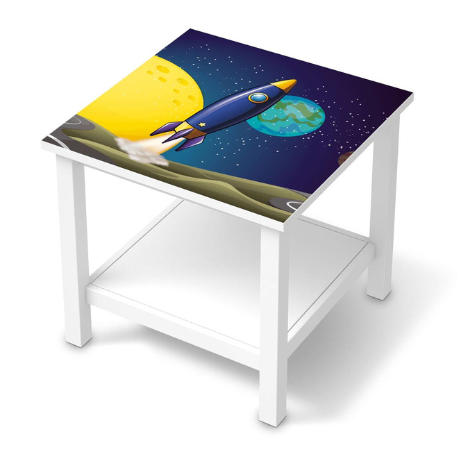 Möbel Klebefolie IKEA Hemnes Tisch 55x55cm - Space Rocket- Bild 1