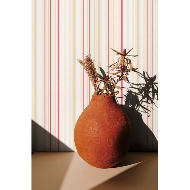 Vliestapete Streifen Modern, Klassisch, Romantisch in Beige
