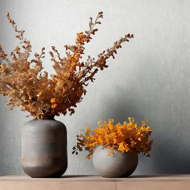 Vliestapete in Weiss, Grau Betonoptik Uni Modern