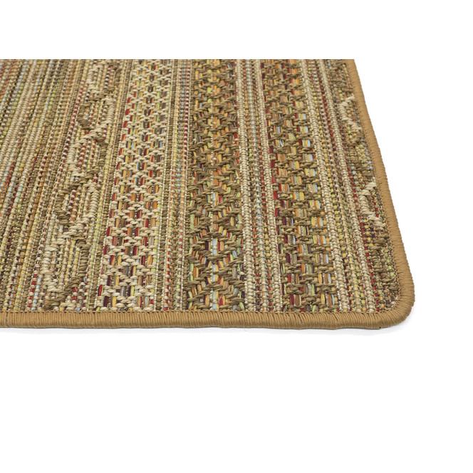 Nahla Kettelteppich Rechteck Wunschmass in Terra