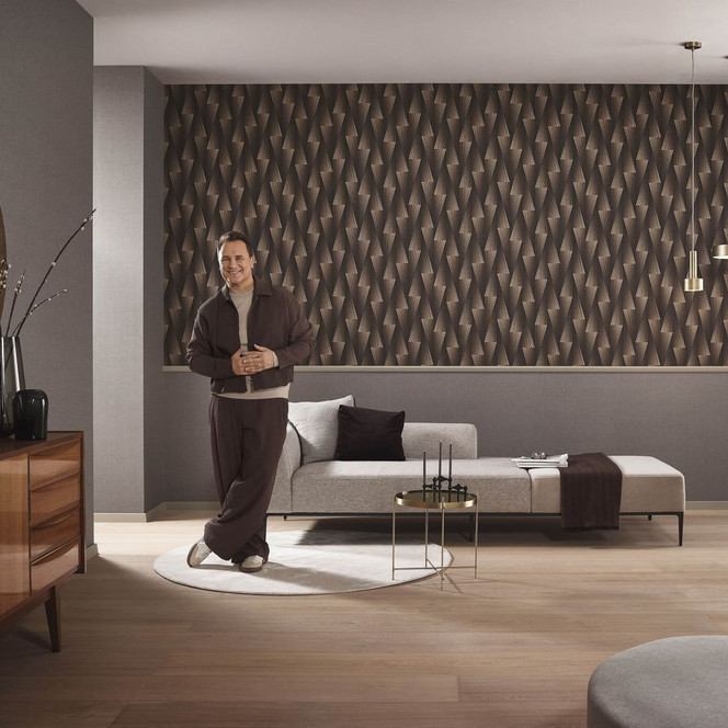 Guido Maria Kretschmer Grafiktapete Shift Fashion for Walls 5 braun