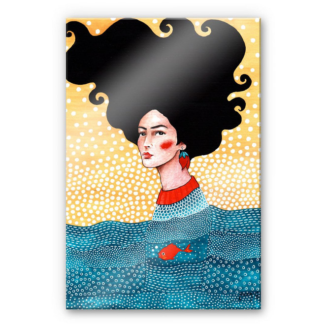 Acrylglasbild Hülya - Drüber und Drunter