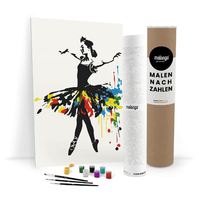 Malen nach Zahlen Leinwandbild - Ballerina Brooke