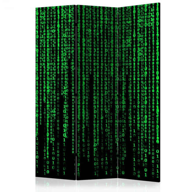 Paravent, Raumteiler freistehend, Trennwand - Digitaler Regen