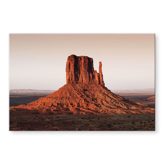 Glasbild Felsformation in Monument Valley - Hugonnard