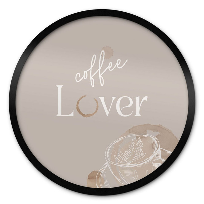 Poster Coffee Lover - Rund
