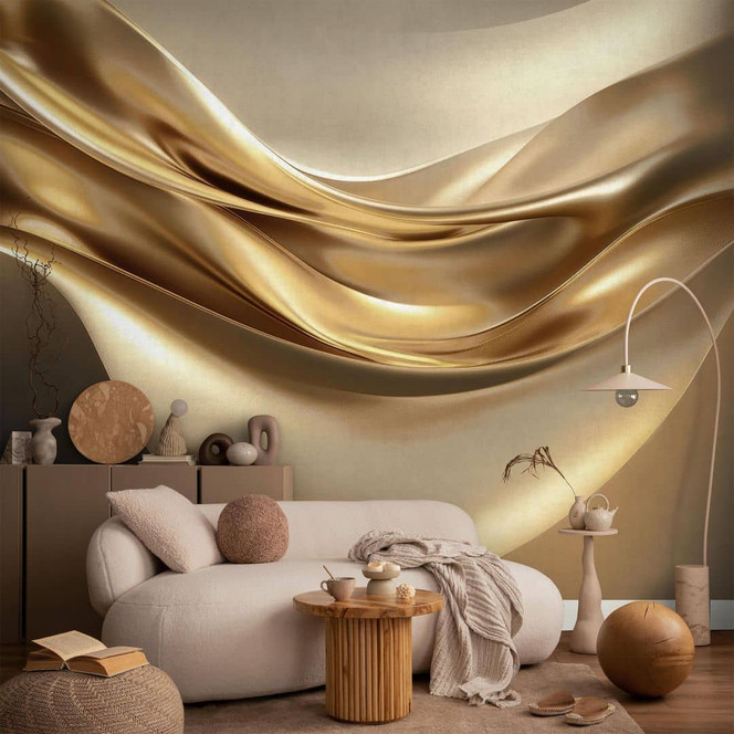 Guido Maria Kretschmer Fototapete Liquid Gold- Art Edition 2 gold