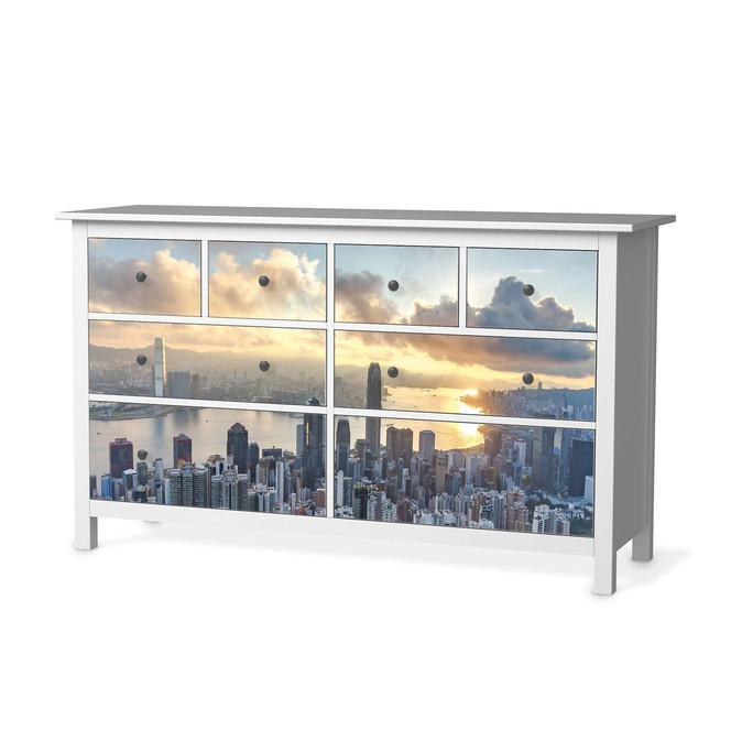 Möbelfolie IKEA Hemnes Kommode 8 Schubladen - Hong Kong- Bild 1
