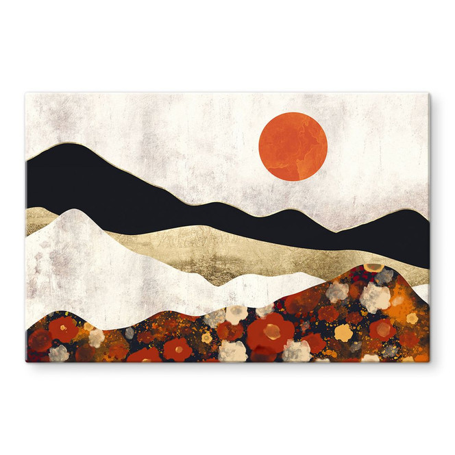 Glasbild Herbstliche Berglandschaft - SpaceFrog Designs