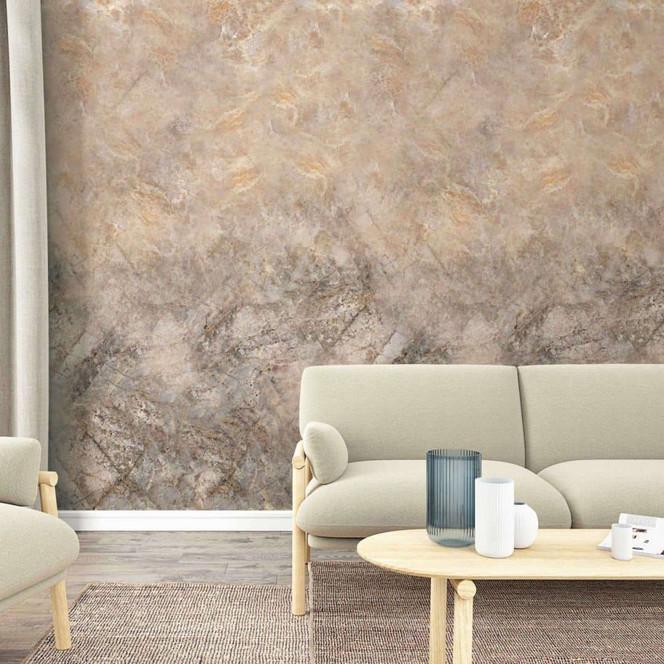 Fototapete in Marmor-Steinoptik Beige ,Steinoptik 2.70 x 1.59 m