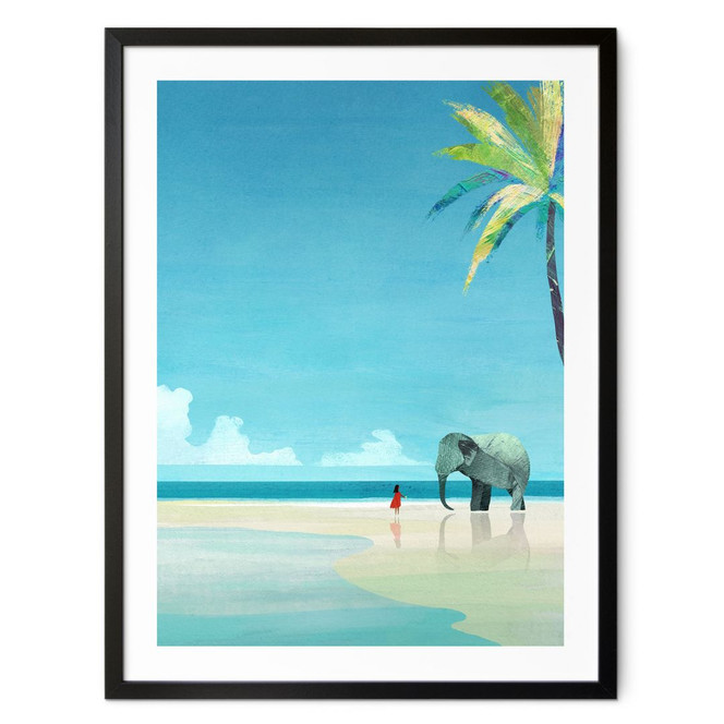 Poster Elephant Beach in Indien - Rivers