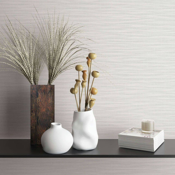 Vliestapete in meliertem Uni weiss Struktur