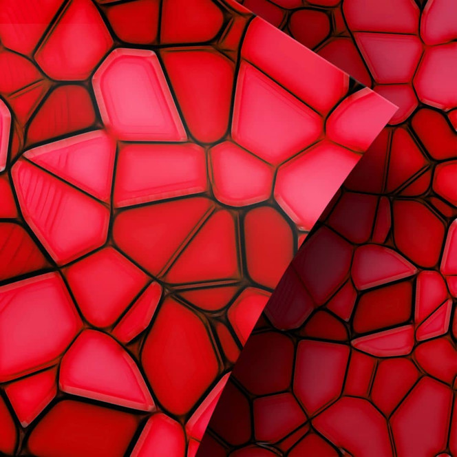 Möbelfolie, Dekofolie - abwischbar - Rotes Mosaik 