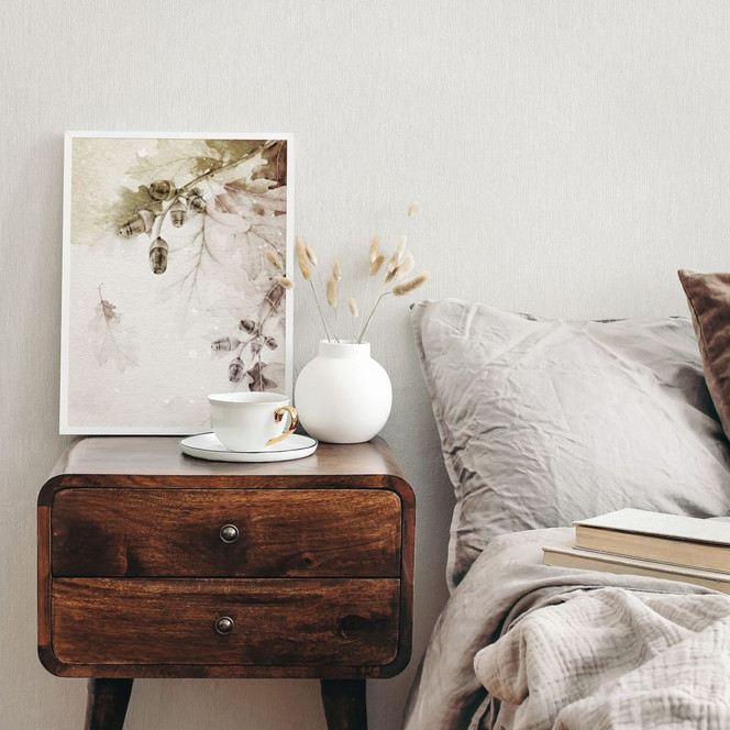 Vliestapete in Textiloptik mit strukturierter Oberfläche weiss, grau Uni