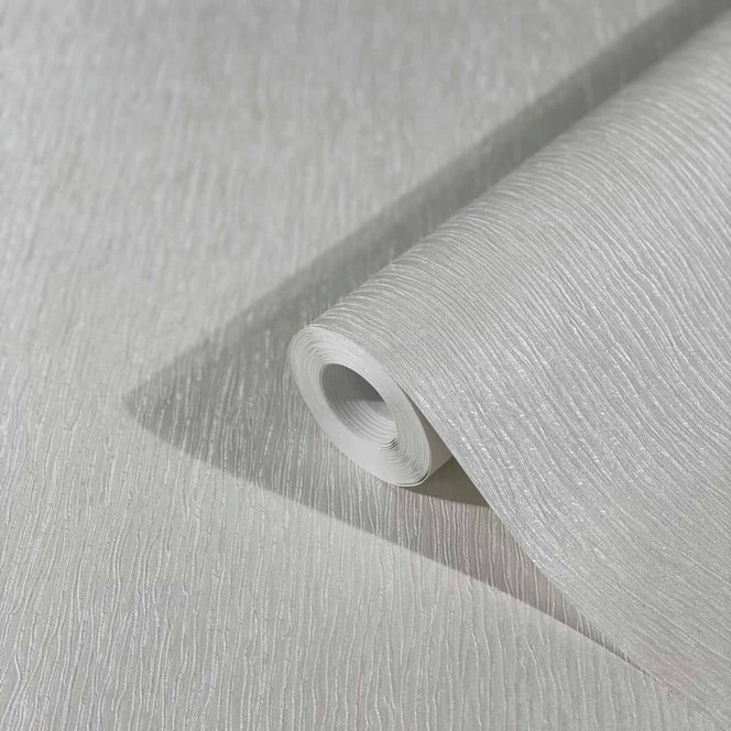 Vliestapete mit leichter Struktur als Uni Grau Einfarbig