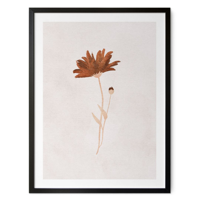 Blumenposter Wildblume abstrakt - Goed Blauw