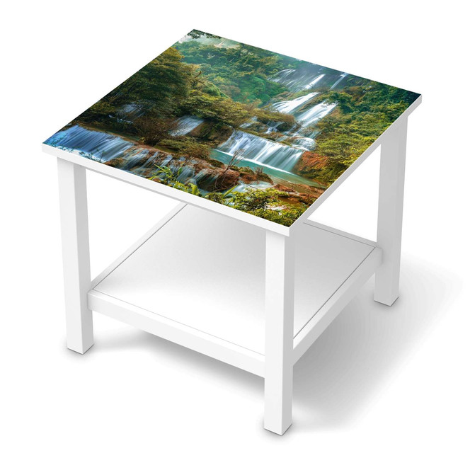 Möbel Klebefolie IKEA Hemnes Tisch 55x55cm - Rainforest- Bild 1