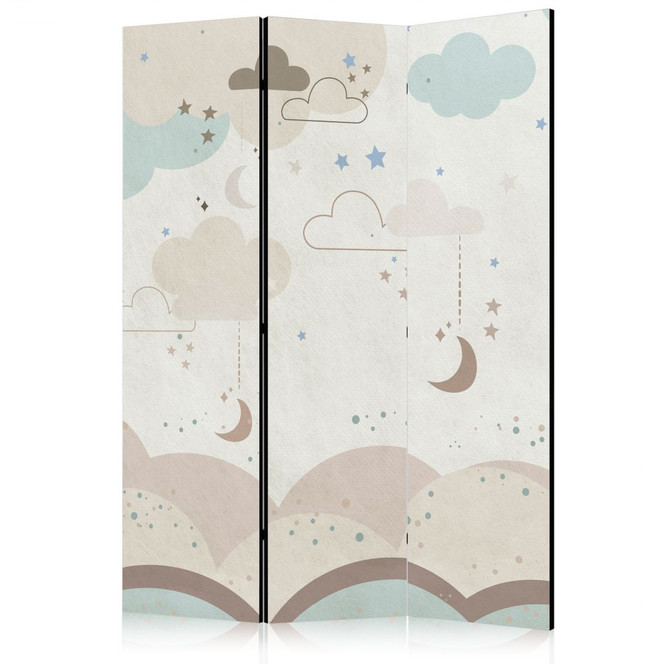Paravent, Raumteiler freistehend, Trennwand - Cloudy Night Sky