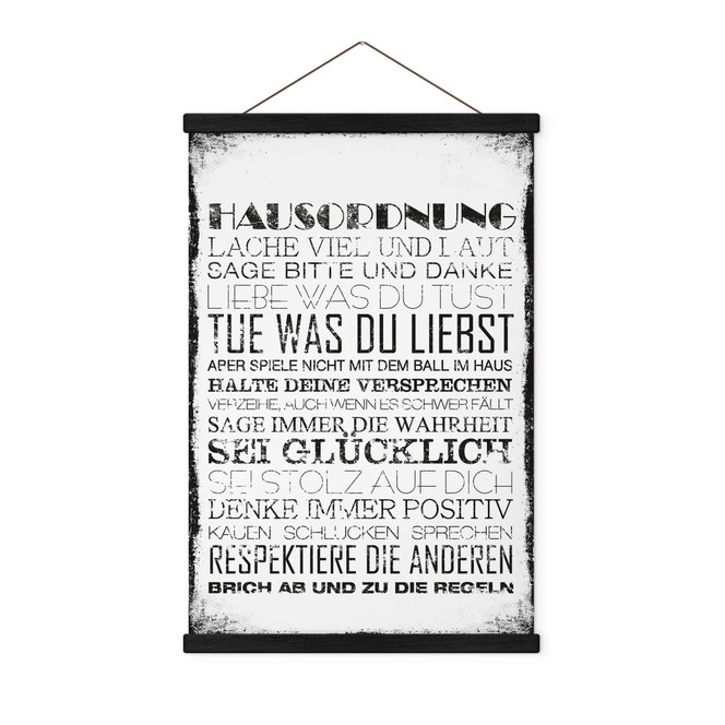 Stoffbild Hausordnung