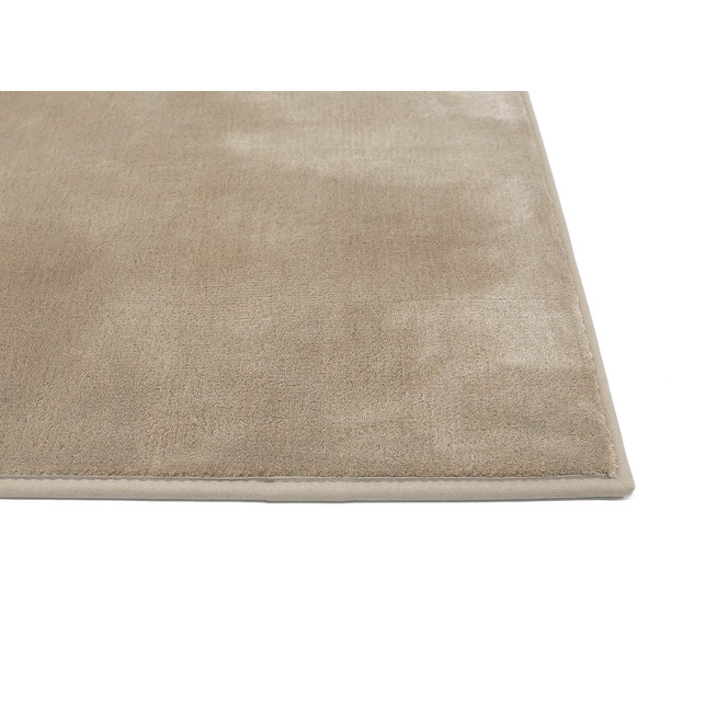 Elegance Paspelteppich Rechteck Wunschmass in Taupe