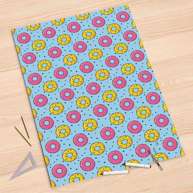 Folienbogen (80x120cm) - Donutparty- Bild 1