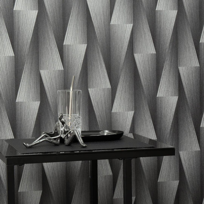 Guido Maria Kretschmer Grafiktapete Shift Fashion for Walls 5 silber