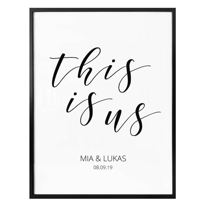 Personalisiertes Poster This is us
