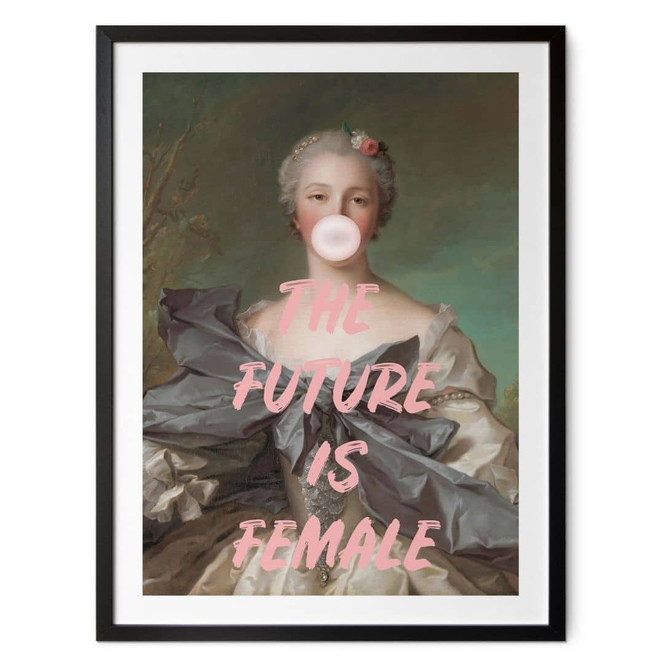 Poster Die Zukunft ist weiblich | Feminismus - Grace Digital Art