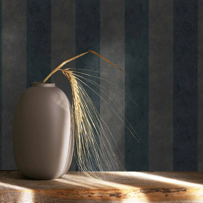 Vliestapete Schwarz Braun Streifen für Wohnzimmer Schlafzimmer Küche marburg Tapete