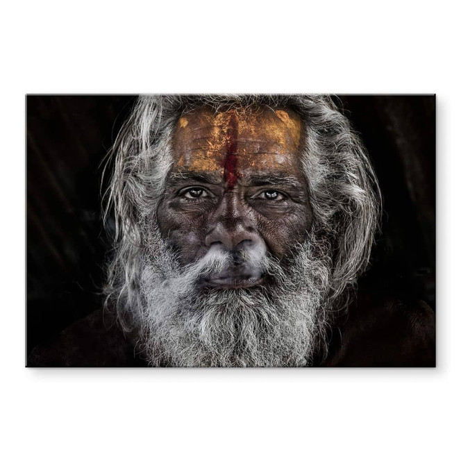 Acrylglasbild Kuesta - Spiritualität eines Sadhu in Indien