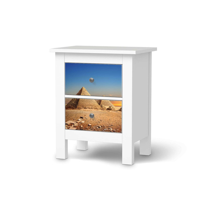 Möbelfolie IKEA Hemnes Kommode 2 Schubladen - Pyramids- Bild 1