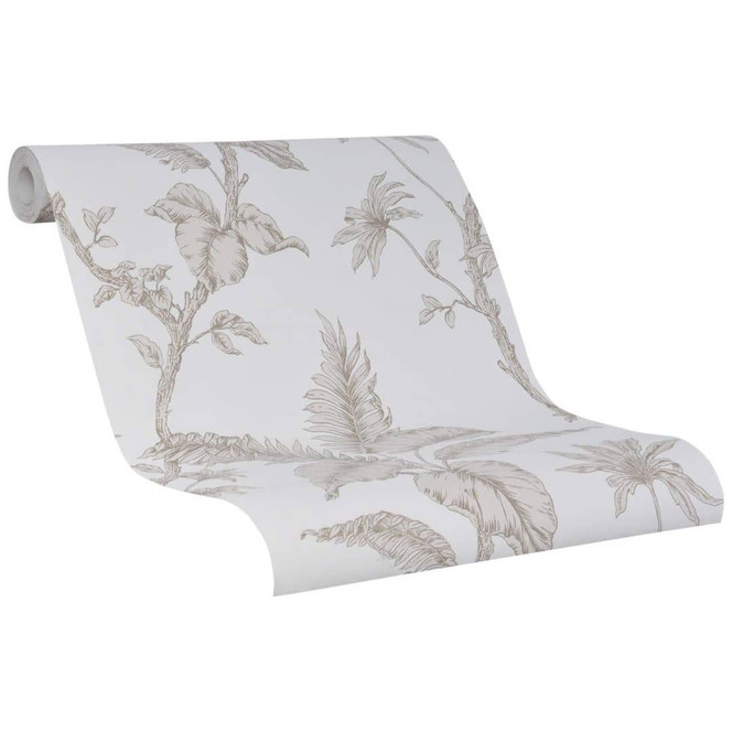 Vliestapete Floral Natur in Beige