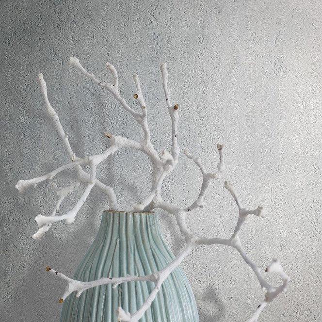 Vliestapete in Betonoptik blau Uni