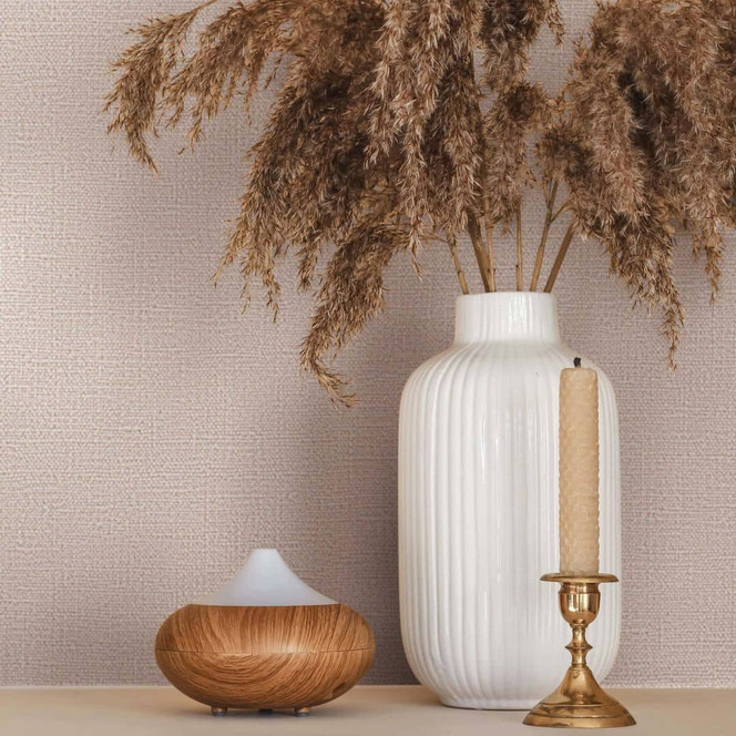 Vliestapete Texturiert Uni Modern in Grau