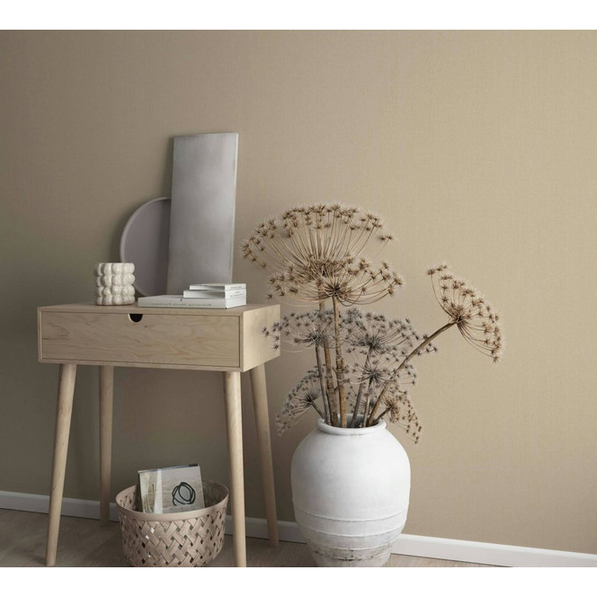 Vliestapete Beige Uni für Wohnzimmer Schlafzimmer Küche marburg Tapete