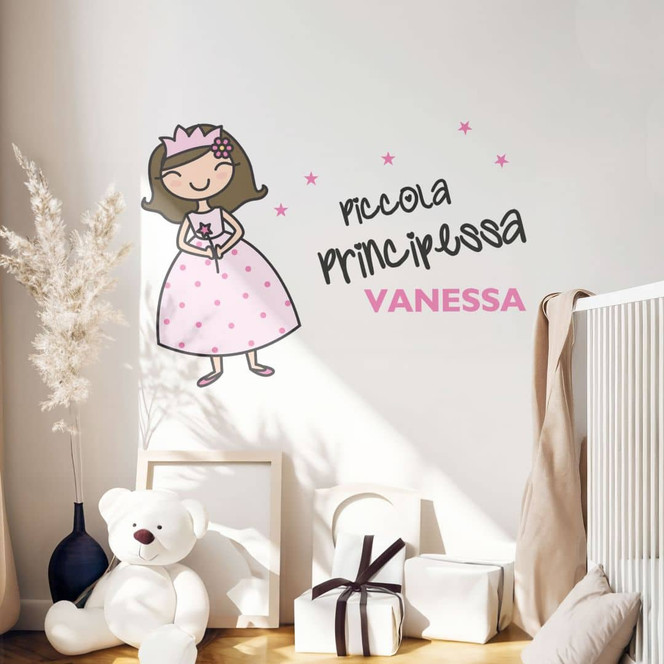 Wandtattoo & Name Piccola Principessa