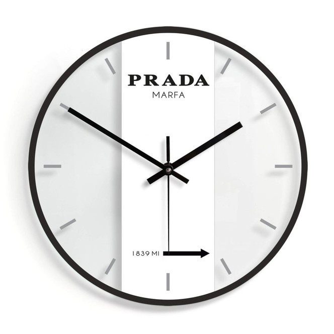 Wanduhr aus Glas - Prada Marfa Ø30cm - Bild - 1