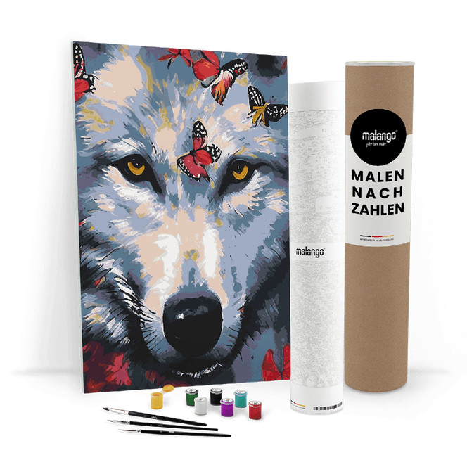 Malen nach Zahlen Leinwandbild - Wolf Wigand