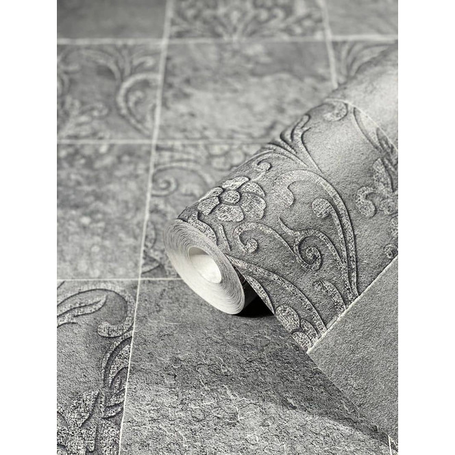 Vliestapete Grafisch Modern in Anthrazit