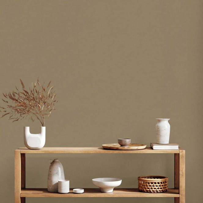 Vliestapete Grün Uni einfarbig von A.S. Creation moderne Tapete leicht strukturiert matt