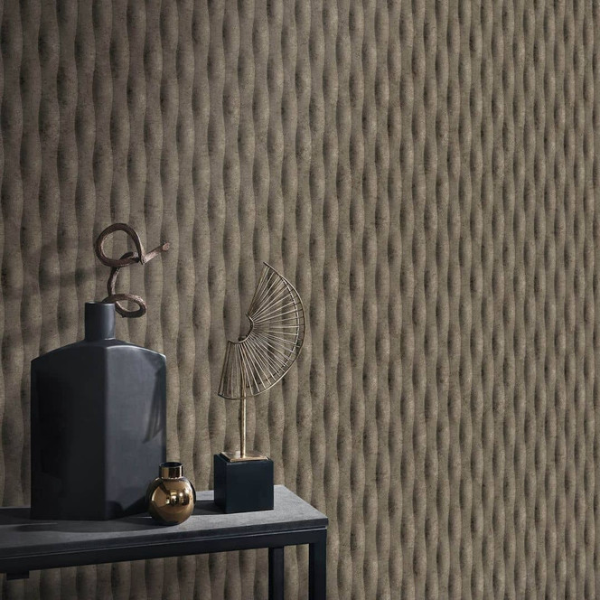 Guido Maria Kretschmer Grafiktapete Concrete Illusion Fashion for Walls 5 braun