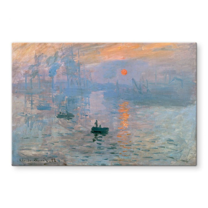 Glasbild Monet - Impression