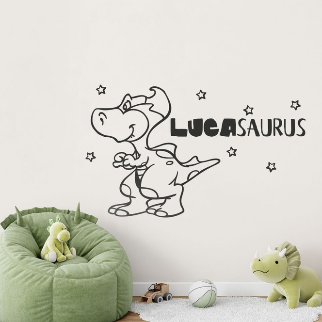 Wandtattoo & Name Dinosaurus 02