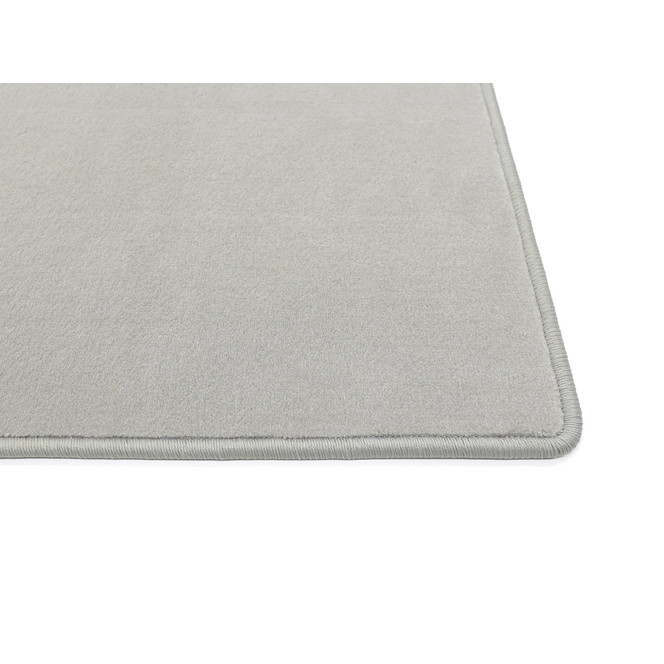 Luca Velours Kettelteppich in Lichtgrau