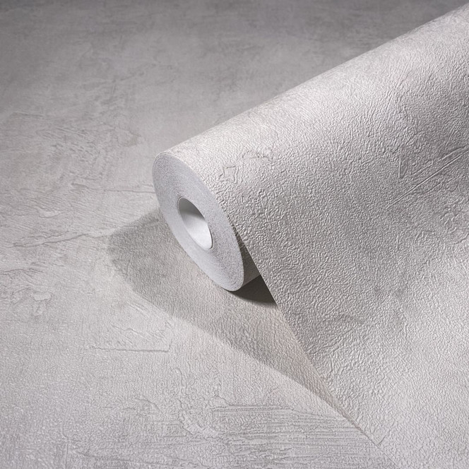 Vliestapete in Betonoptik Uni beige Struktur