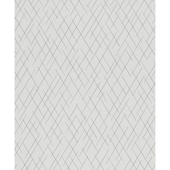 Vliestapete mit geometrischen Rauten grau, beige Grafisch